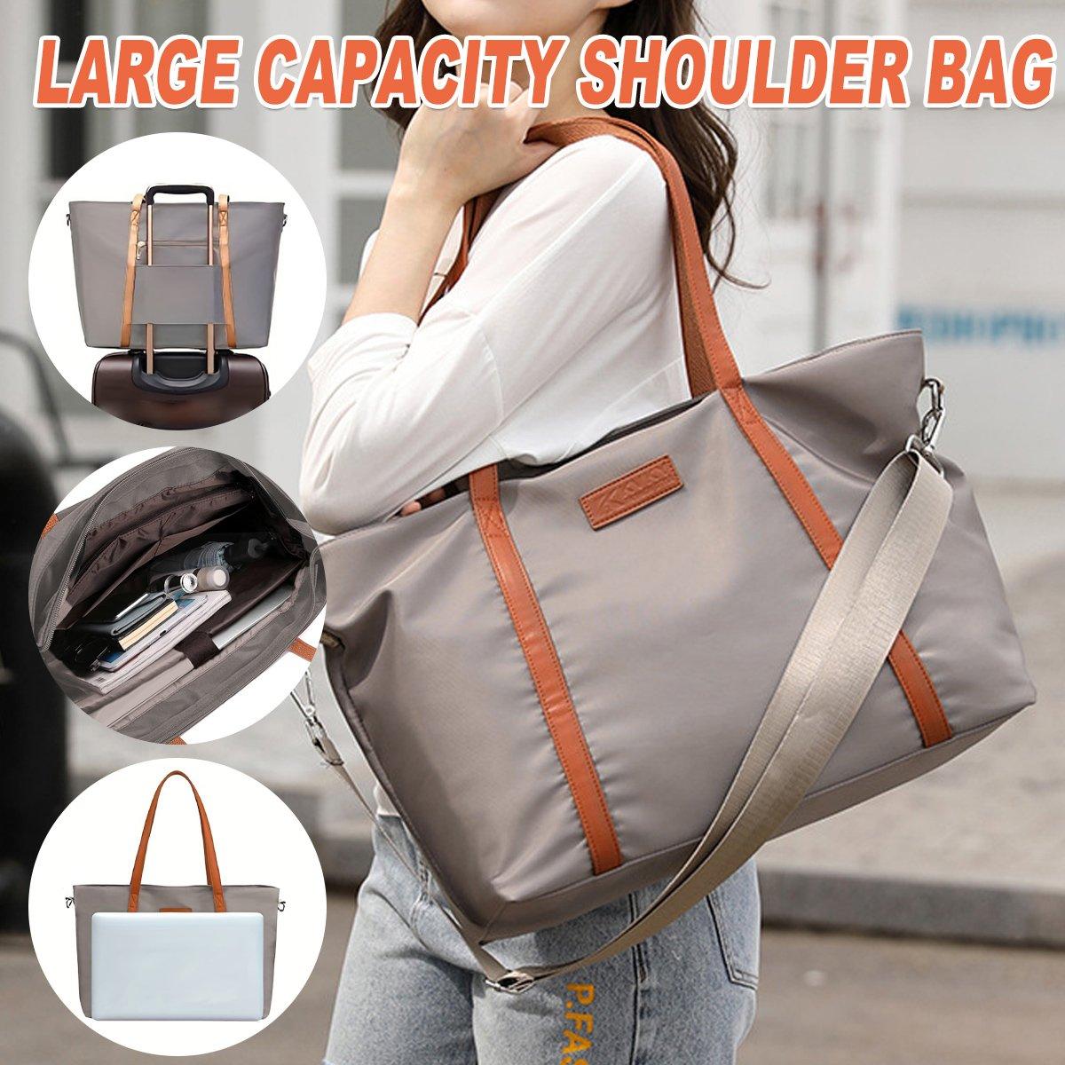 Men's Accessories: Fashion Nylon Shoulder Bag Large Capacity Tote Handbag Travel Purse for Women
