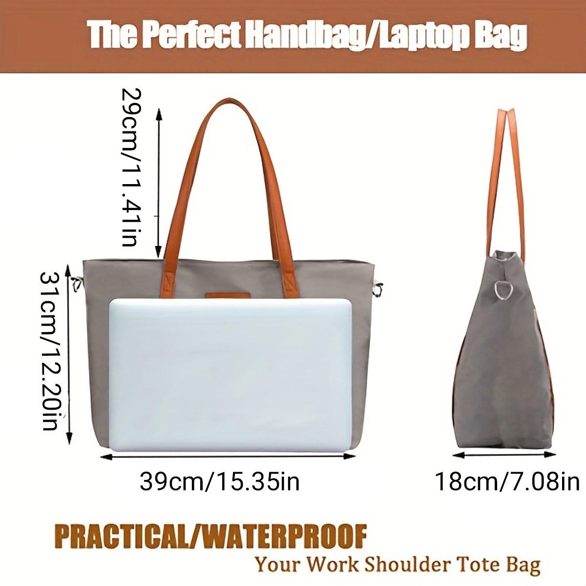 Men's Accessories: Fashion Nylon Shoulder Bag Large Capacity Tote Handbag Travel Purse for Women