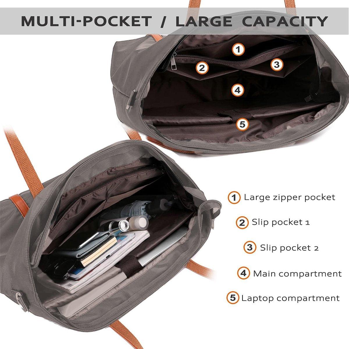 Men's Accessories: Fashion Nylon Shoulder Bag Large Capacity Tote Handbag Travel Purse for Women