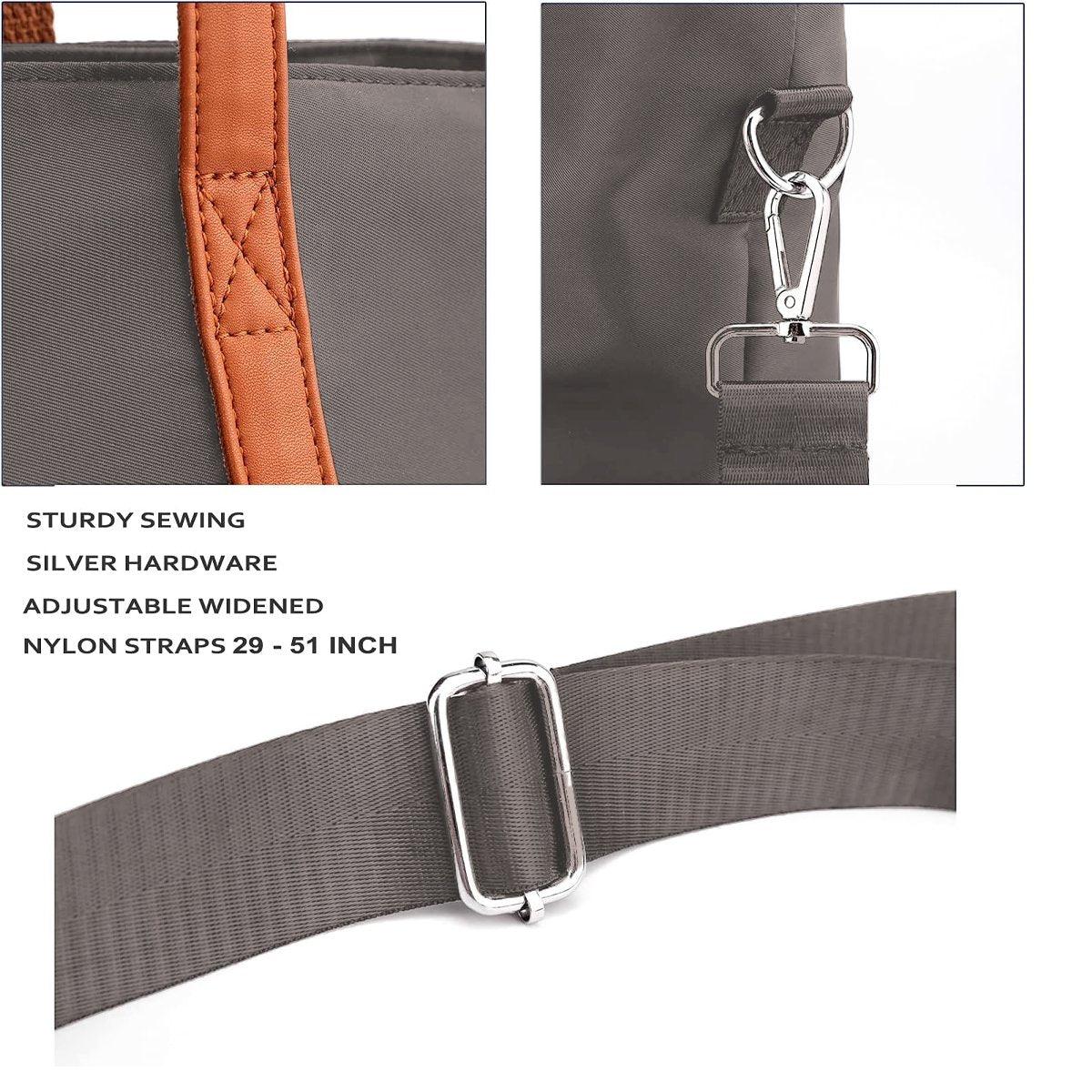 Men's Accessories: Fashion Nylon Shoulder Bag Large Capacity Tote Handbag Travel Purse for Women