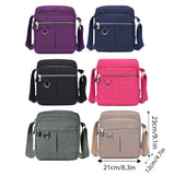 Men's Accessories: Ladies Shoulder Bag Nylon Fabric Lightweight Crossbody Small Casual Handbag - Purple