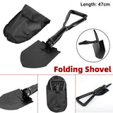 Hand Tools: Folding Survival Shovel Outdoor Camping Emergency Tool For Hiking Fishing Rescue Gear