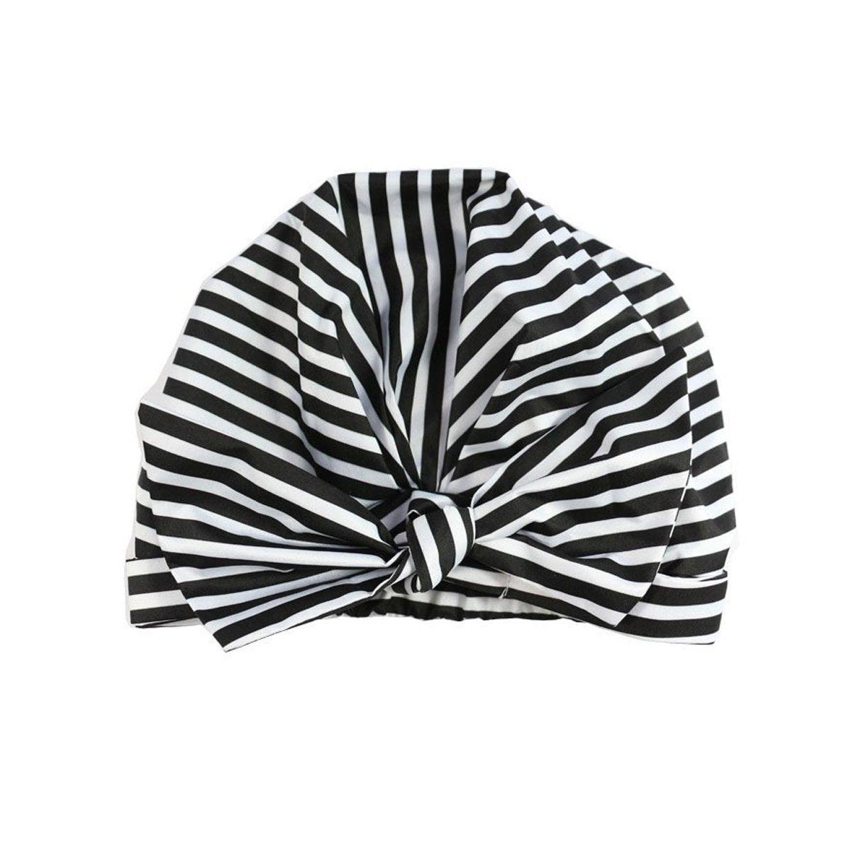 Shower Accessories: Woman Shower Cap Reusable Long Hair Large Turban Bathroom Waterproof Hair Cap - Coconut Tree