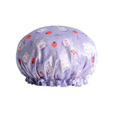Laundry Baskets: Double Layer Lux Shower Cap Bath Hat Hair Care Women Sleep Waterproof Reusable - Khaki