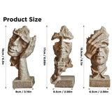 Vases & Table Decor: Resin Sculpture 3pcs Modern Office Desktop Art Decor Ornament Home Decoration