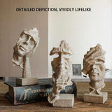 Vases & Table Decor: Resin Sculpture 3pcs Modern Office Desktop Art Decor Ornament Home Decoration
