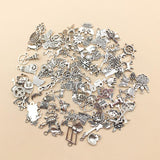 100Pcs Tibetan Silver Mixed Charms - DIY Jewelry Crafting Pendants