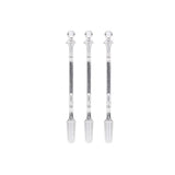 6X Mini Powder Ladle Scoop Mini Spoon Spatula Metal Shovel Silver color Spoon