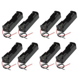 8 Pack 18650 Single Battery Holder Case Rechargeable 18650 Wire Lead Lithium