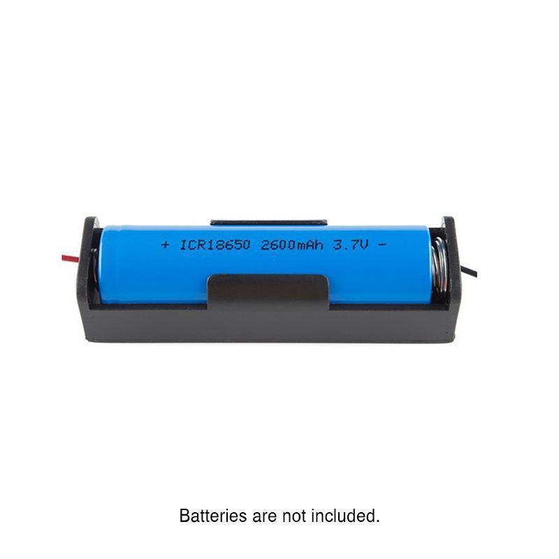 Batteries: 8 Pack 18650 Single Battery Holder Case Rechargeable 18650 Wire Lead Lithium