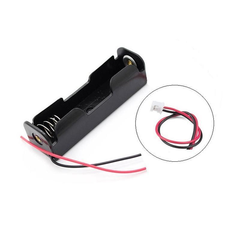 Batteries: 8 Pack 18650 Single Battery Holder Case Rechargeable 18650 Wire Lead Lithium