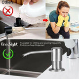 Shower Accessories: Stainless Steel Sink Soap Dispenser Extension Tube Kit Kitchen Sink Pumps Hand