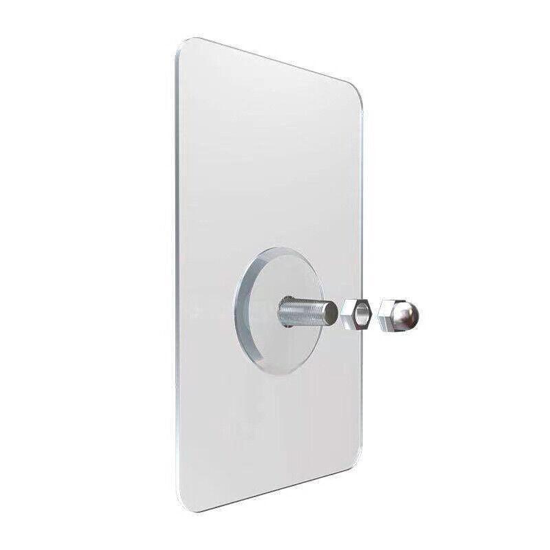 Bathroom Cabinets, Cupboards & Storage: 10X Punch-Free Adhesive Wall Hanging Hooks - 10mm