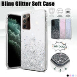 Phone Cases & Screen Protectors: For Samsung Galaxy S20 Fe S21 Ultra S20 Shockproof Bling Glitter Soft Case Purple - For Samsung Note20Ultra