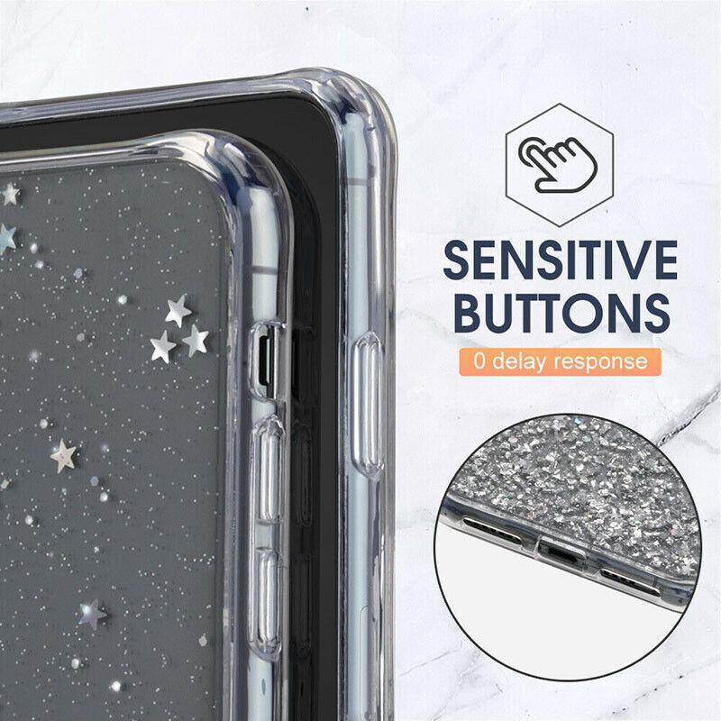 Phone Cases & Screen Protectors: For Samsung Galaxy S20 Fe S21 Ultra S20 Shockproof Bling Glitter Soft Case Purple - For Samsung S21Ultra/S30Ultra