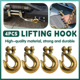 Hardware Hooks: 4pcs Sheep Horn Grab Hooks Slide Hooks Chain Link Hooks Heavy Duty Hanging Tools