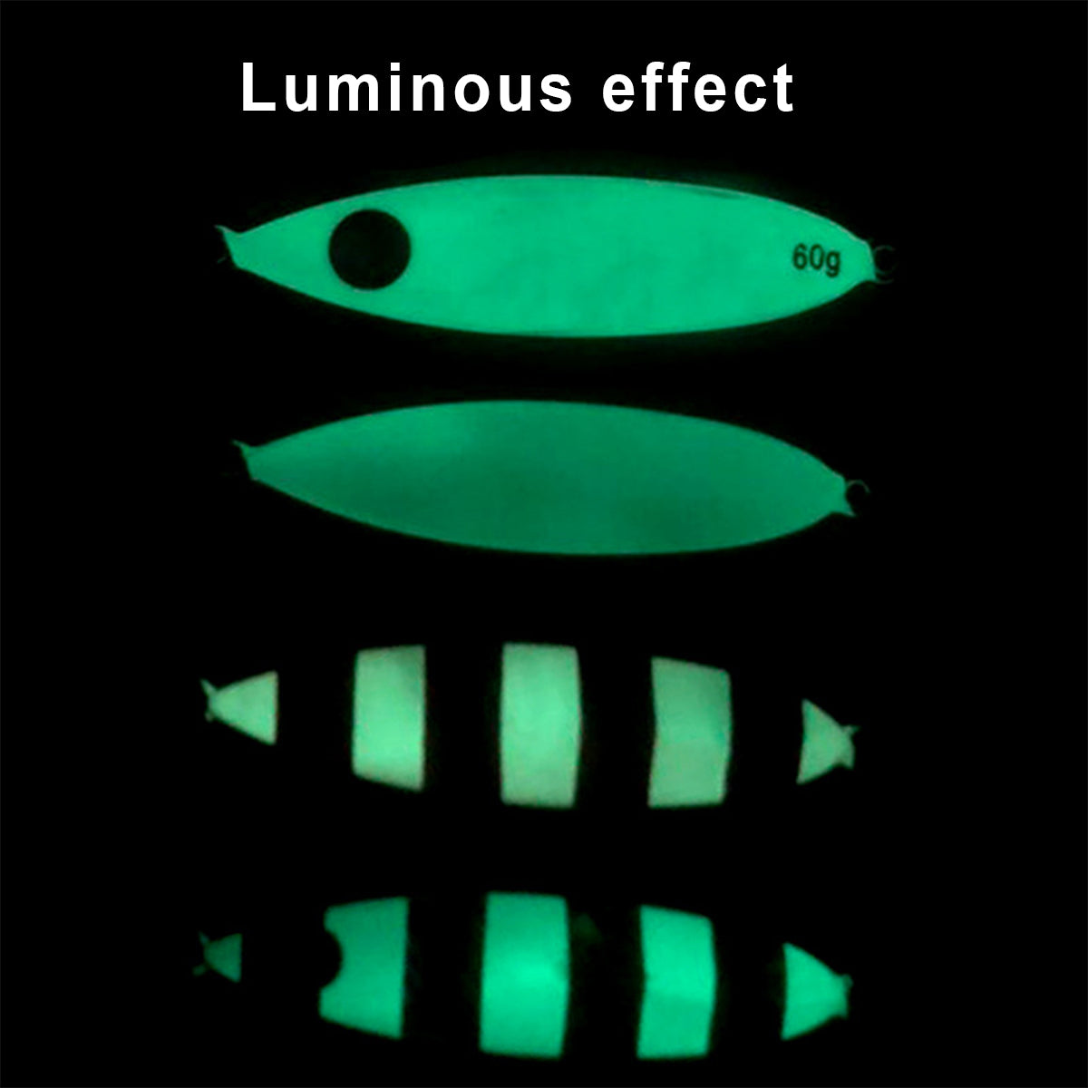 Fishing Lure Bait Set 8pcs Conical Boat Tackle Artificial Hard Bait Accessories - 60g