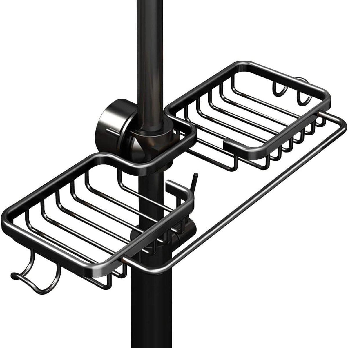 Kitchen & Dining Trolleys: Multifunctional Faucet Shelf Kitchen Storage Sink Draining Basket Household Rack - Grey
