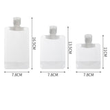 15PCS Reusable Cosmetic Travel Leakproof Pouch Set 30ml 50ml 100ml