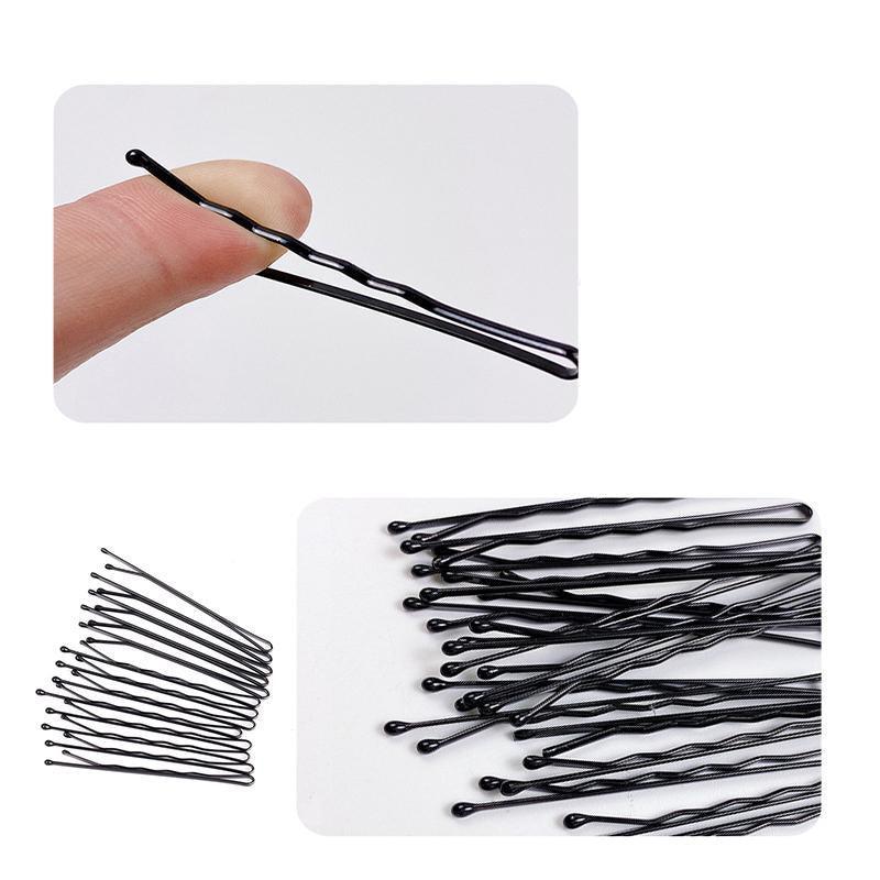 Women's Accessories: 100PCS Black Bobby Pins 5cm Strong Hair Clips for Women Girls School Salon Use