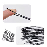 100PCS Black Bobby Pins 5cm Strong Hair Clips for Women Girls School Salon Use