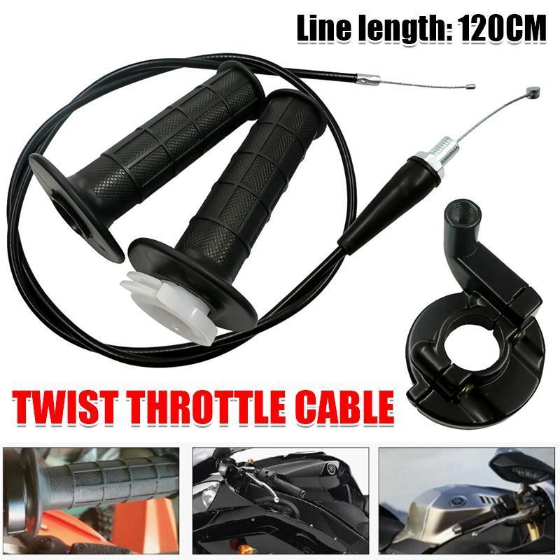 Automotive Parts: Twist Throttle Housing Hand Grip+120CM Cable 110cc 250cc PIT PRO Quad Dirt Bike