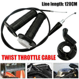Automotive Parts: Twist Throttle Housing Hand Grip+120CM Cable 110cc 250cc PIT PRO Quad Dirt Bike