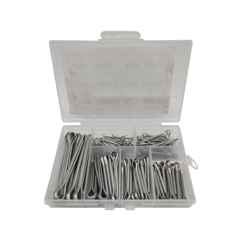 Hand Tools: 230PCS Cotter Pin Assortment Set Galvanised Iron Split Pins for Automotive Repairs