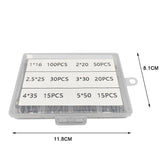 230PCS Cotter Pin Assortment Set Galvanised Iron Split Pins for Automotive Repairs