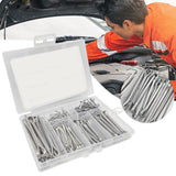 230PCS Cotter Pin Assortment Set Galvanised Iron Split Pins for Automotive Repairs