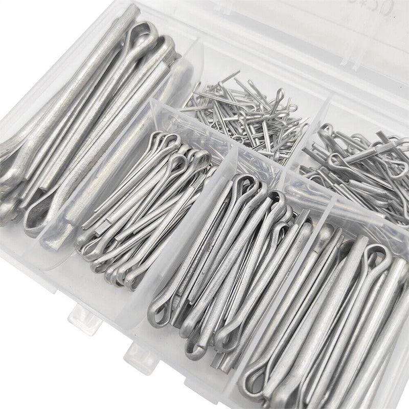 Hand Tools: 230PCS Cotter Pin Assortment Set Galvanised Iron Split Pins for Automotive Repairs