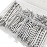 230PCS Cotter Pin Assortment Set Galvanised Iron Split Pins for Automotive Repairs