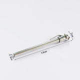 14cm Stainless Steel Pencil Tyre Pressure Gauge 5-50 PSI Manual Tester