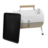 BBQs & Accessories: Grillz Charcoal BBQ Portable Grill Camping Barbecue Outdoor Cooking Smoker - White