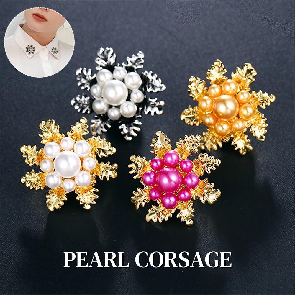 Women's Jewellery: Imitation Pearl Brooch Elegant Jewelry Fashion Accessory Women Ladies Gift - Sliver