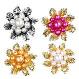 Women's Jewellery: Imitation Pearl Brooch Elegant Jewelry Fashion Accessory Women Ladies Gift - Sliver