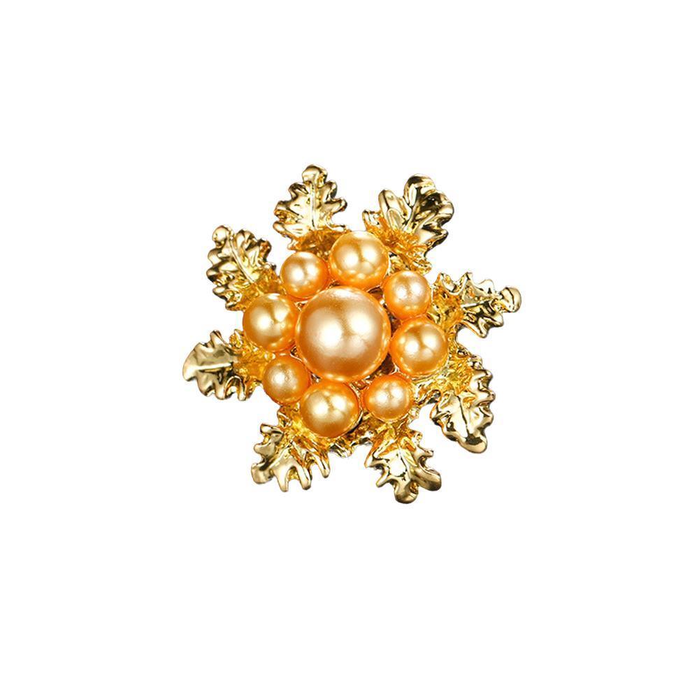 Women's Jewellery: Imitation Pearl Brooch Elegant Jewelry Fashion Accessory Women Ladies Gift - Sliver