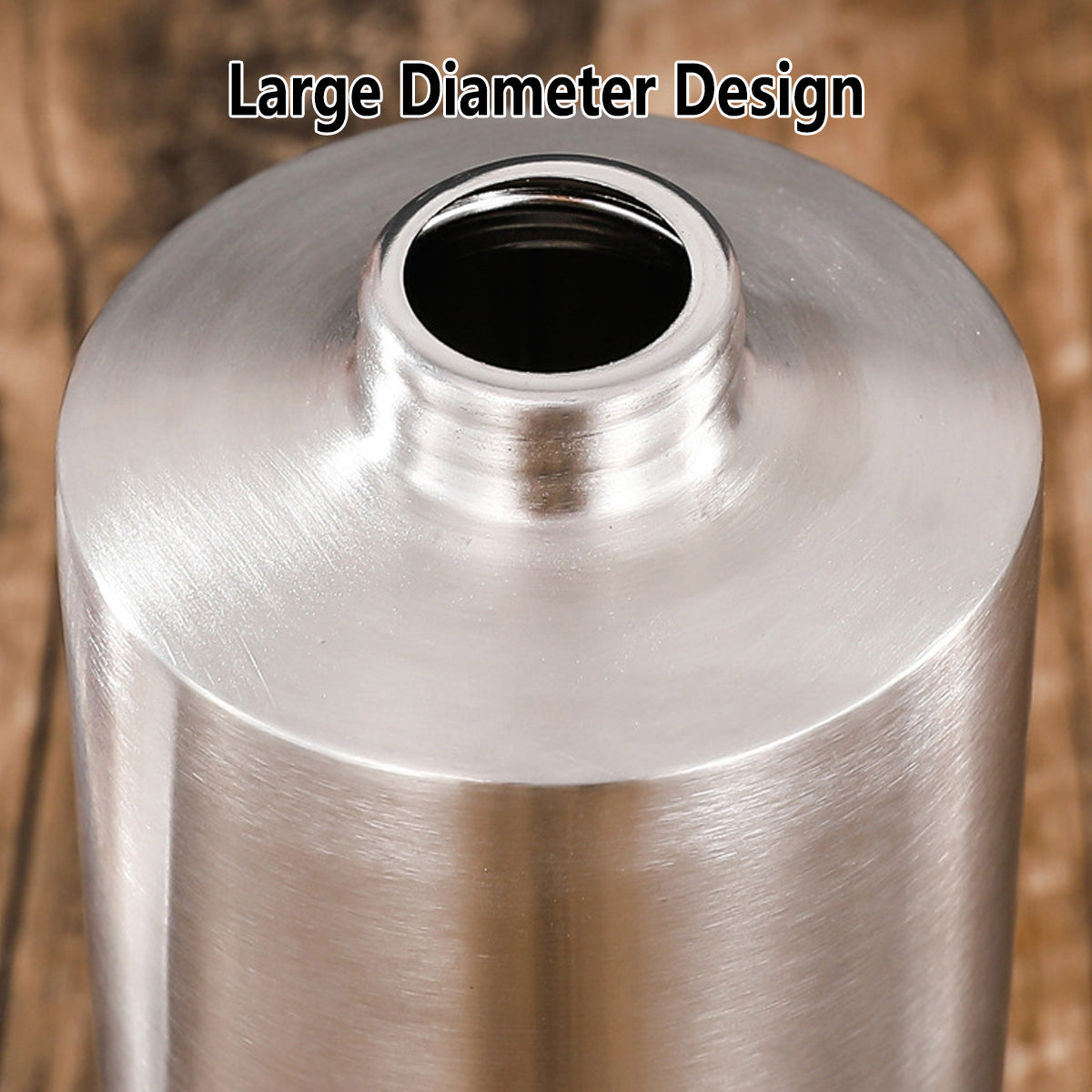 Shower Accessories: Soap Dispenser 500ml Stainless Steel Pump Silver Bathroom Liquid Container