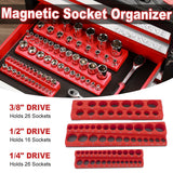 Tool Boxes: Plastic Socket Storage Rack Tool Organizer for Metric and Imperial Sockets