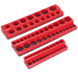 Tool Boxes: Plastic Socket Storage Rack Tool Organizer for Metric and Imperial Sockets