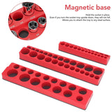 Tool Boxes: Plastic Socket Storage Rack Tool Organizer for Metric and Imperial Sockets