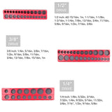 Tool Boxes: Plastic Socket Storage Rack Tool Organizer for Metric and Imperial Sockets