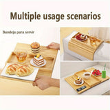 Sofa Accessories: Sofa Armrest Foldable Tray Organizer Dinner Plate Storage Tray Multi-purpose