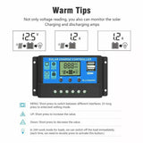 20A Solar Charge Controller 12V 24V LCD 2 USB Ports Lead-Acid Regulator