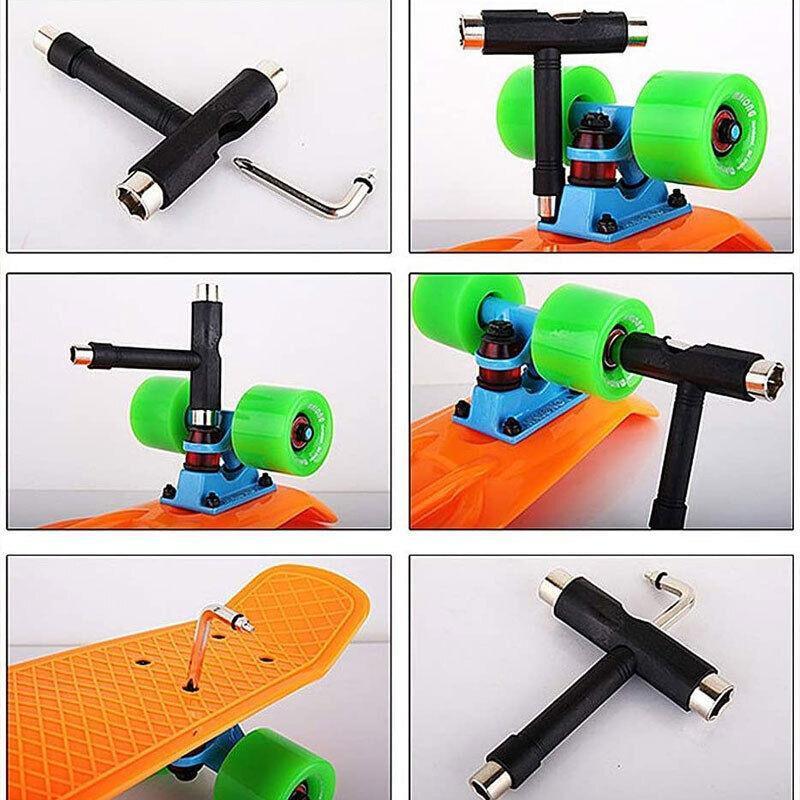 Roller Spanner Tool Skate T-Type Wrench Longboard Skateboard Screwdriver Mini