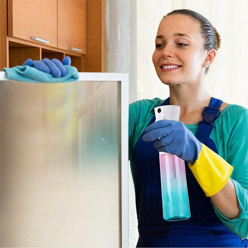 Cosmetic & Toiletry Bags: Hair Water Spray Bottle Empty- Continuous Mister Sprayer Ultra Fine Mist Bottle - Black