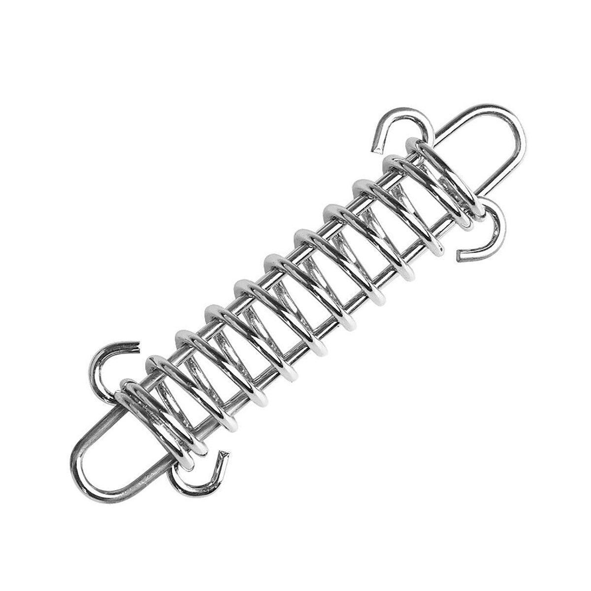 Camping Appliances: 1-15PCS Outdoor Camping Tent Spring Wind Rope Buckle Fix Hook Buckles Silver Red - 5pair