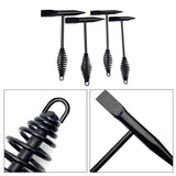 Hammers: Welding Chipping Hammer Spring Handle Hold Heart Cleaning Harden DIY Metal Black - 250g