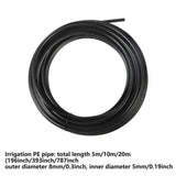 Gardening Tools: 5M 10M 20M Garden Watering System Adjustable Spray Irrigation Hose Sprinkler - 10m