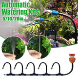 Gardening Tools: 5M 10M 20M Garden Watering System Adjustable Spray Irrigation Hose Sprinkler - 5m